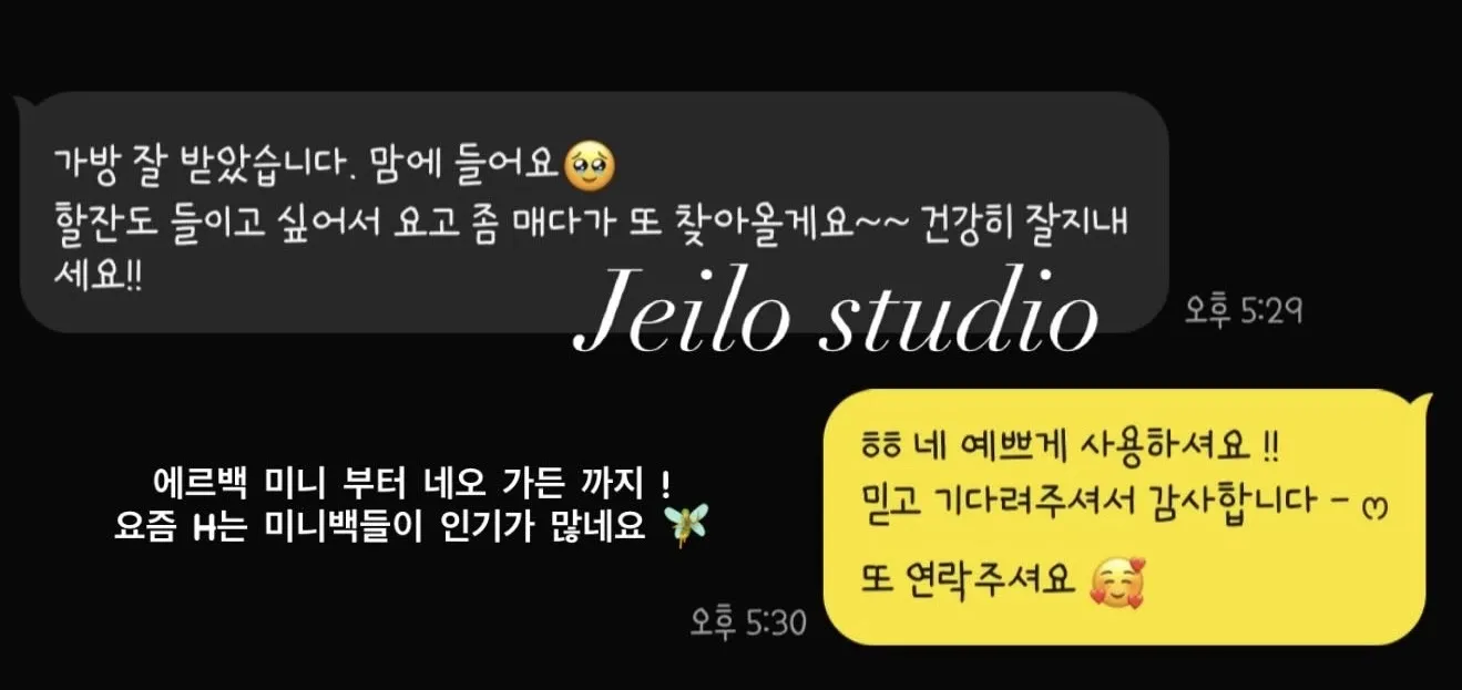 에르백 미니 올 블랙 은장